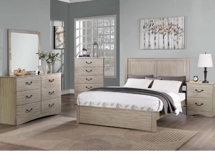 Bed With 2 Panel Headboard