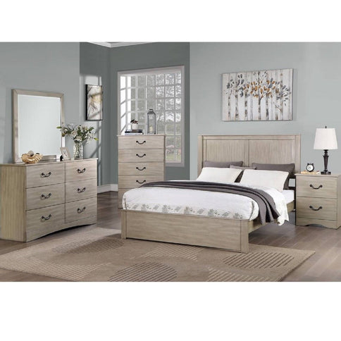 Bed With 2 Panel Headboard