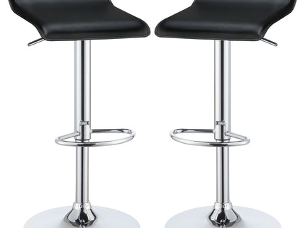 Backless Bar Stool With Adjustable Height - Black