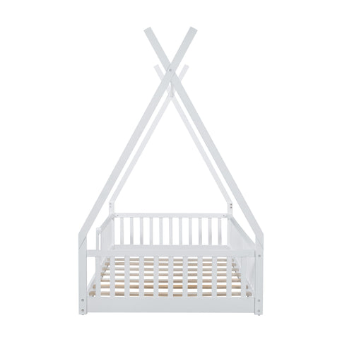 House Shaped Design Bed With Fence