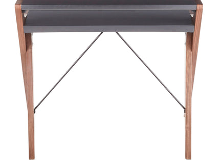 Archer - Contemporary Desk - Walnut / Gray