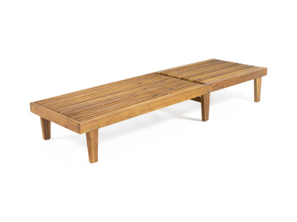 Nadine - Stylish Chaise Lounge Chair - Teak