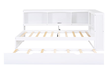 Daybed With Trundle, Storage Cabinets, USB Ports