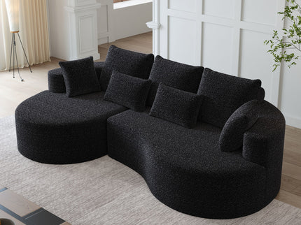 Curved Oversized Sectional Sofa With Extra Deep Seat