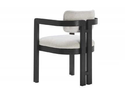 Upholstered Dining Armchair - Black