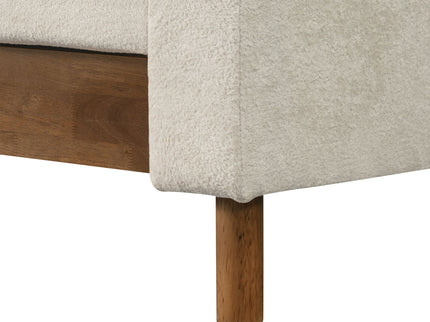 3 Seater Sofa With Square Arms, Tufted Pillow Back For Living Room