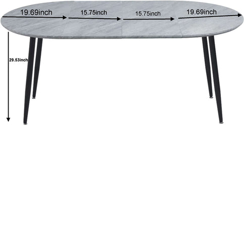 Extensible Table, Dining Table, Office Table, Coffee Table Metal Leg