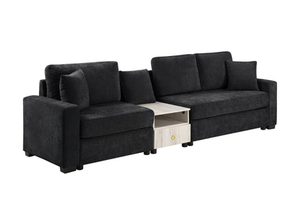 Modular Sofa Couch With Storage Armrest And Center Console