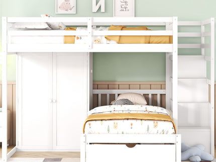 Bunk Bed With Wardrobe, Drawers