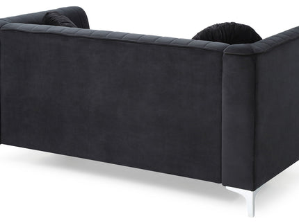 Glam Styled Micro Suede Loveseat