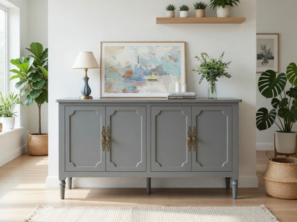Vintage Buffet Cabinet With Adjustable Shelves