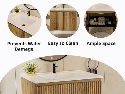 Folding Wall Cabinet With Creamic Sink