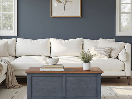 Lift-Top Coffee Table - Blue