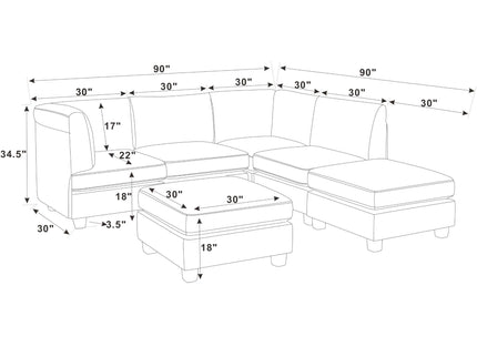 Upholstered Modular Sectional
