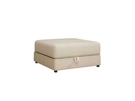 Modular Sectional Sofa With Storage, Convertible 2 Seater Sleeper Sofa - Beige