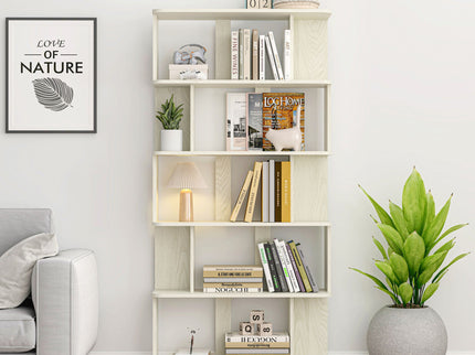 Modern 5 Tier Open Storage Bookcase