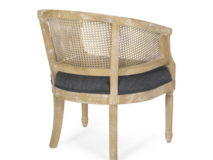Curved Backrest Accent Chair