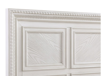 Geometric Design Headboard Panel Bed