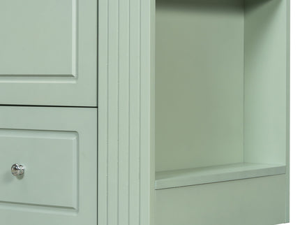 Modern Freestanding Bathroom Vanity With Sink, Soft-Close Drawer, Towel Bar
