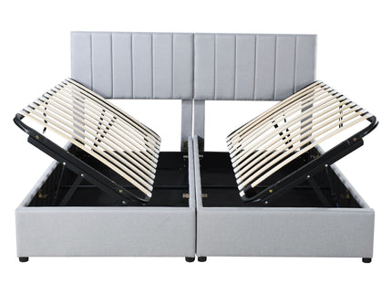 Upholstered Platform Bed With A Hydraulic Storage System