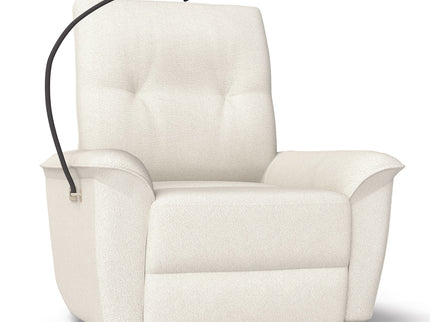 270° Power Swivel Rocker Recliner Chair With Phone Holder, Electric Glider Reclining Sofa With USB Ports For Living Room Bedroom - Beige