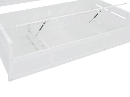 Daybed With All-In-One Cabinet And Shelf