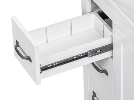 Modern Bathroom Vanity Base Only, 6 Drawer Storage With Adjustable Shelf