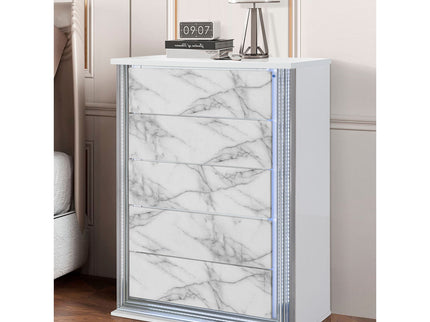 Moon - Chest With LED - White Marble