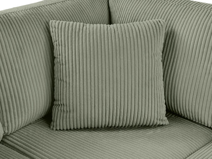 Oversized Sectional U-Shaped Sofa With Chaise Lounge And Three Soft Throw Pillows