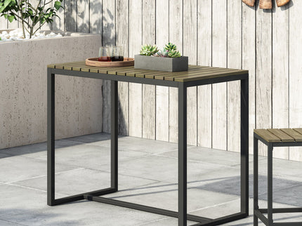 Ernesto - Outdoor Industrial Acacia Wood Bar Table