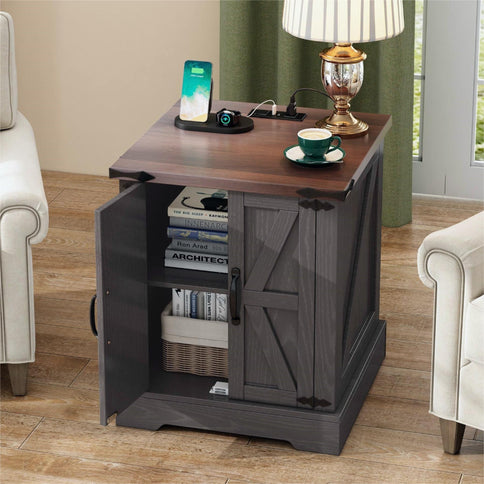 Nightstand With Adjustable Shelf