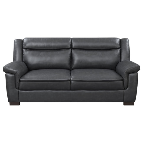 Borden - 2 Piece Living Room Set With Smooth Upholstery - Gray