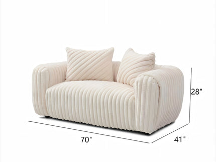 Cancun - Loveseat - White