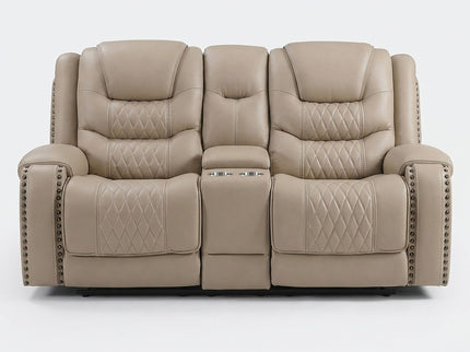 Power Motion Sofa Set With USB Ports And Adjustable Headrests