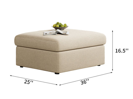 Sleeper Sofa, Expandable Sectional With Ottoman For Living Room