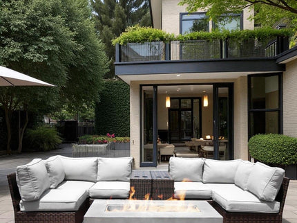Outdoor Elegance Conversation Set With Fire Pit