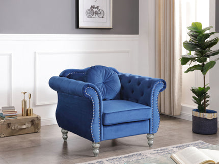 Chic Transitional Flared Arm Chair