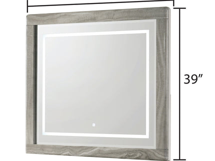 Jazz - LED Mirror With Touch Sensor Switch (Dresser Not Included) - White