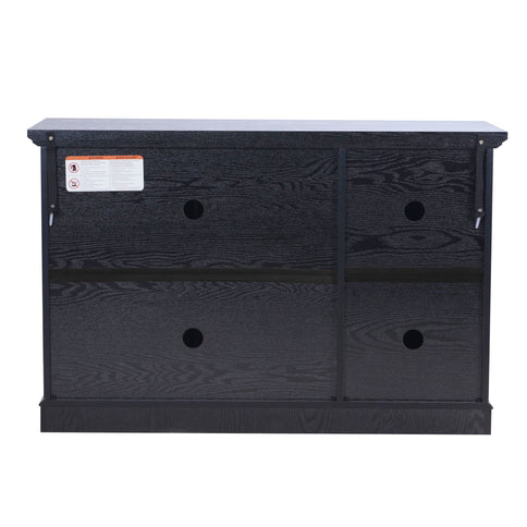 Storage Cabinet With 3 Mirrored Acrylic Doors, Adjustable Shelves