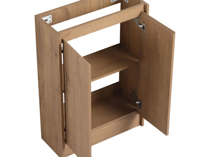 Freestanding Bathroom Vanity With Sink And Storage Rack, Soft Close Doors Base With Basin