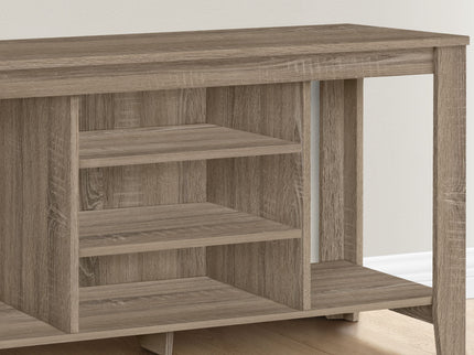 TV Stand, Console, Media Entertainment Center, Versatile Storage Shelves