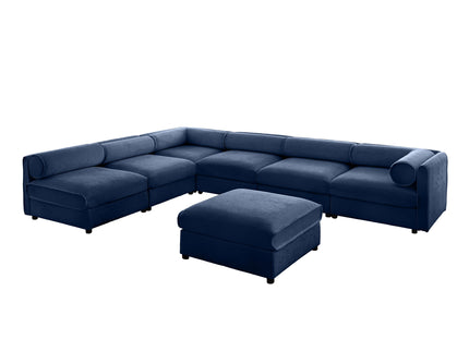Modern Modular Sectional Sofa With Storag, Contemporary Cylindrical Design