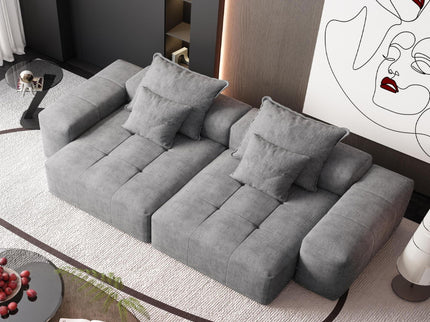 Modern Oversized Diy Combination Modular Sectional Sofa With Pillows
