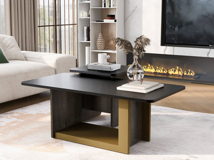 Small Square Coffee Table With End Table (Set of 2)