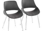 Dark Gray / Faux Leather