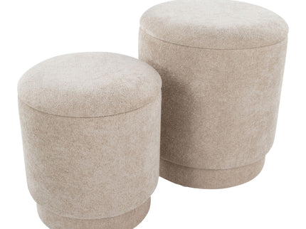 Marla - Upholste Contemporary Ottoman Set