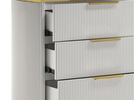 Giovanni - 5 Drawer Chest - White