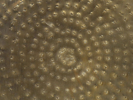 Drum Accent Side Table, Hammered Texture