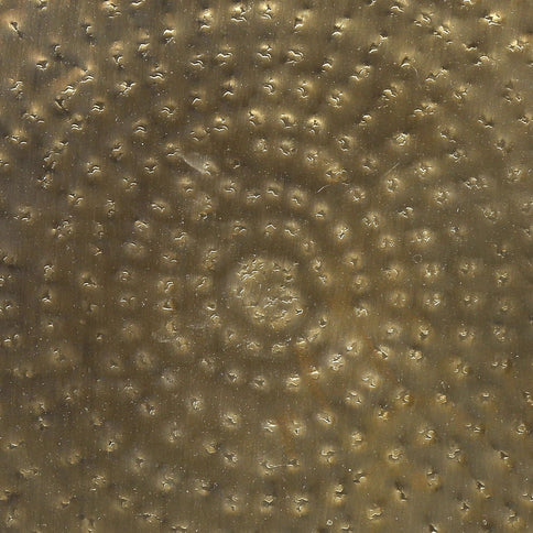 Drum Accent Side Table, Hammered Texture