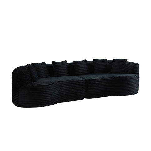 Sectional Sofa, Oversized 4 Seater With Deep Seat Design